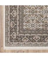 Jhb Designs Kumar Kum07 Ivory and Gray 3'3" x 5' Area Rug