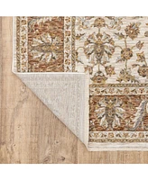 Oriental Weavers Maharaja 5091Z Rust and Ivory 7'10" x 10'10" Area Rug