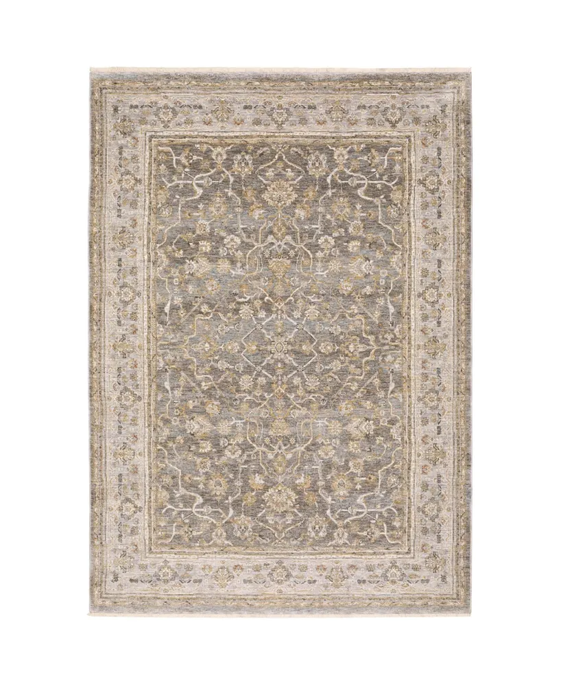 Jhb Designs Kumar Kum02 Beige and Gray 6'7" x 9'6" Area Rug