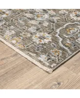 Jhb Designs Kumar Kum09 Gray and Tan 5'3" x 7'6" Area Rug