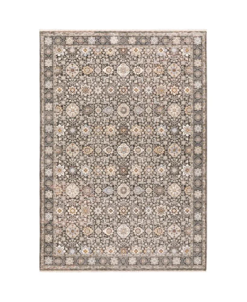 Jhb Designs Kumar Kum04 Gray and Ivory 2' x 3' Area Rug