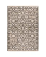 Jhb Designs Kumar Kum04 Gray and Ivory 3'3" x 5' Area Rug