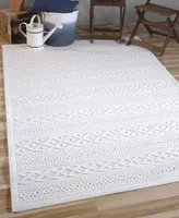 Closeout! Edgewater Living Bourne Jenna Neutral 7'9" x 10'10" Outdoor Area Rug