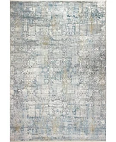 Bashian Charm Cha-05 Gray, Blue 5' x 8' Area Rug