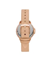 Fossil Women's Izzy Blush Leather Strap Watch 35mm