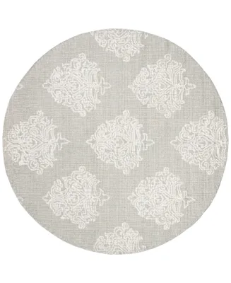 Safavieh Abstract 523 Aqua and Ivory 6' x 6' Round Area Rug