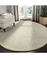 Safavieh Abstract Gold and 6' x 6' Round Area Rug