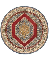 Safavieh Antiquity At505 Blue and Red 6' x 6' Round Area Rug