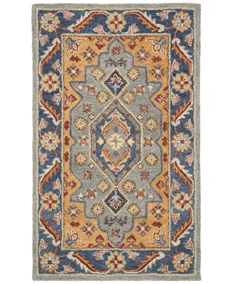 Safavieh Antiquity At504 Blue and Gold 4' x 6' Area Rug