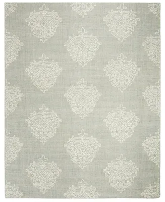 Safavieh Abstract 523 Aqua and Ivory 9' x 12' Area Rug