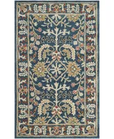 Safavieh Antiquity At64 Navy and Multi 4' x 6' Area Rug