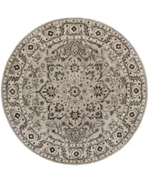 Safavieh Antiquity At58 Gray and Beige 6' x 6' Round Area Rug