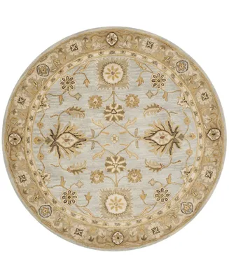 Safavieh Antiquity At856 Mist and Sage 6' x 6' Round Area Rug