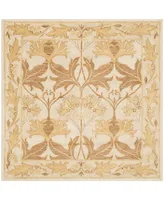 Safavieh Antiquity At841 Beige and Gold 6' x 6' Square Area Rug