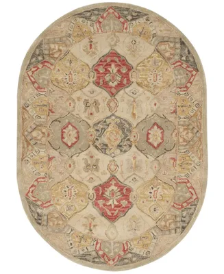 Safavieh Antiquity At830 Beige 4'6" x 6'6" Oval Area Rug