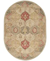 Safavieh Antiquity At830 Beige 4'6" x 6'6" Oval Area Rug