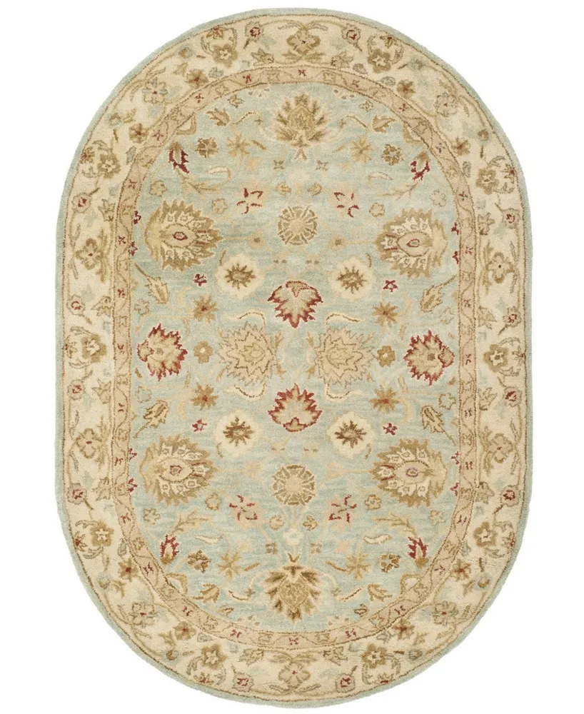 Safavieh Antiquity At822 Bluestone 7'6" x 9'6" Oval Area Rug