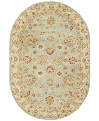 Safavieh Antiquity At822 Bluestone 7'6" x 9'6" Oval Area Rug