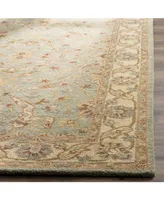 Safavieh Antiquity At311 Teal and Beige 8' x 8' Round Area Rug