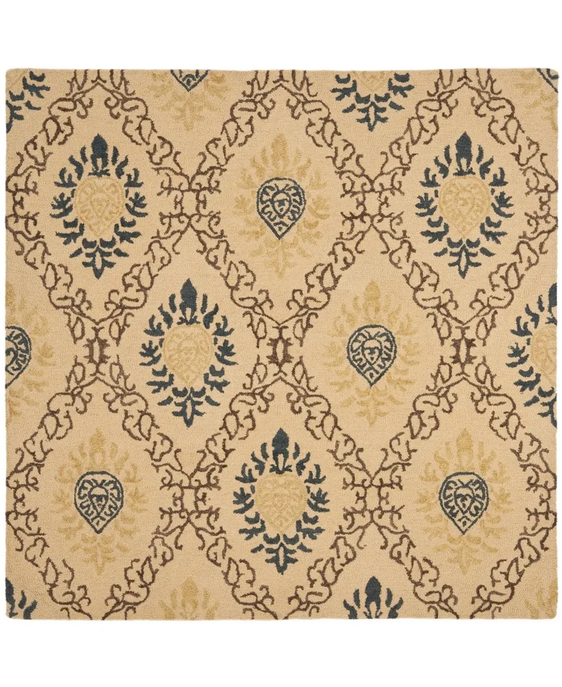 Safavieh Antiquity At460 Gold and Multi 6' x 6' Square Area Rug