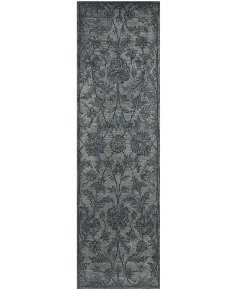 Safavieh Antiquity At824 Gray and Multi 2'3" x 8' Runner Area Rug