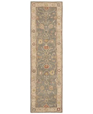 Safavieh Antiquity At314 Blue and Ivory 2'3" x 12' Runner Area Rug