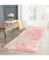 Safavieh Arctic Shag Sg270 Pink 2'3" x 8' Runner Area Rug