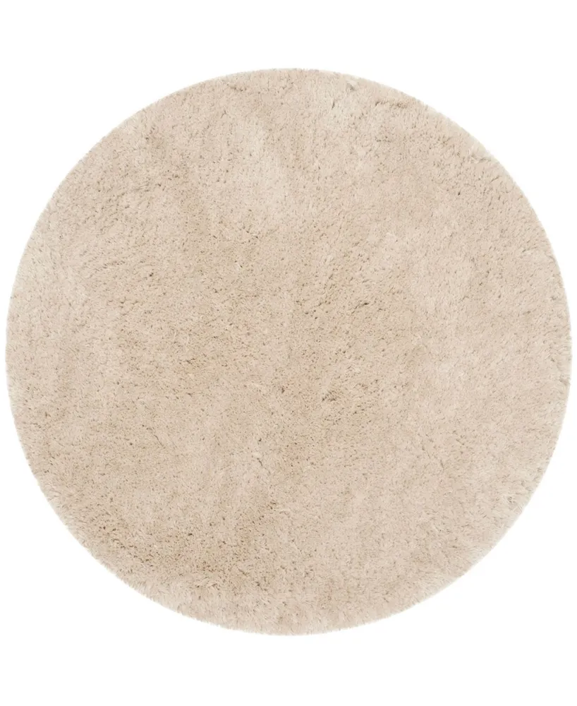 Safavieh Arctic Shag Sg270 Beige 5' x 5' Round Area Rug