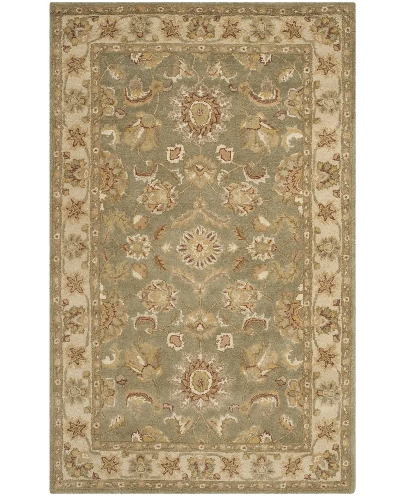 Safavieh Antiquity At313 Green and Gold 6' x 9' Area Rug