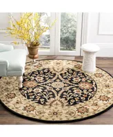 Safavieh Antiquity At249 Black 3'6" x 3'6" Round Area Rug