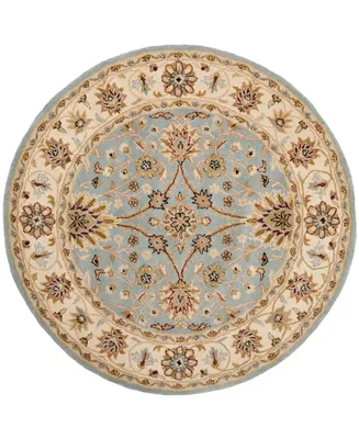 Safavieh Antiquity At249 Mist and Ivory 6' x 6' Round Area Rug