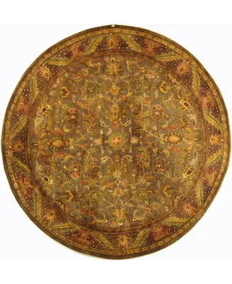 Safavieh Antiquity At52 Gold 8' x 8' Round Area Rug