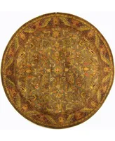 Safavieh Antiquity At52 Gold 8' x 8' Round Area Rug