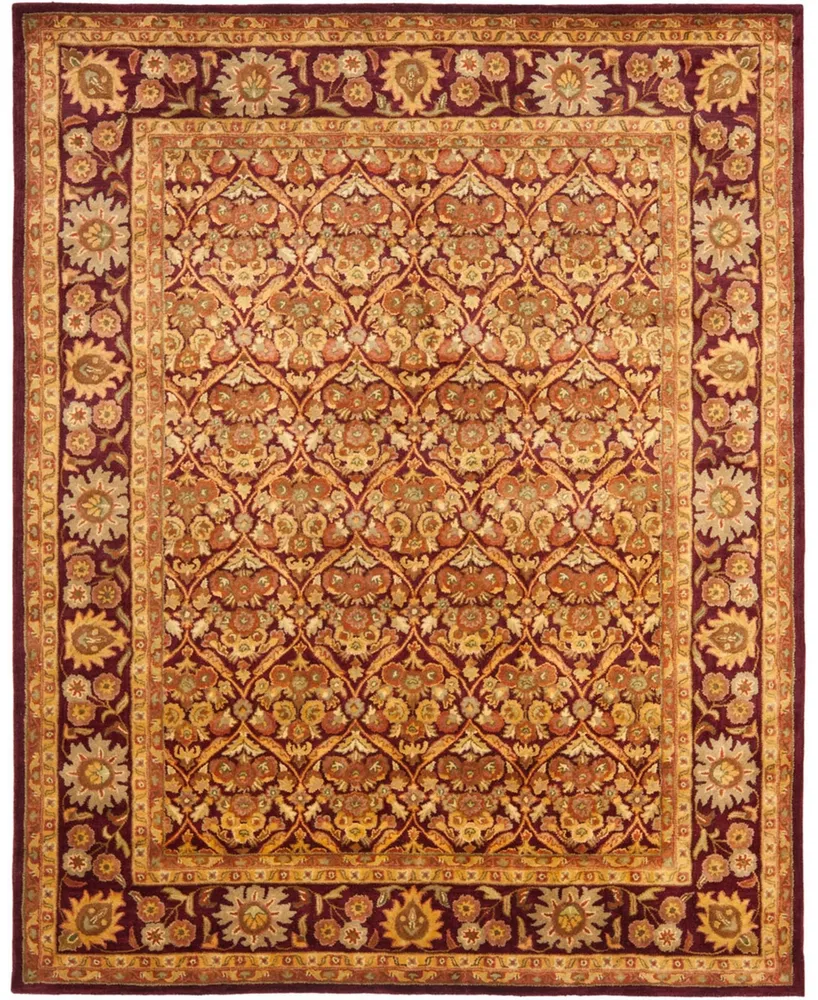 Safavieh Antiquity At51 Wine and Gold 8'3" x 11' Area Rug