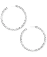 Kendra Scott Large Openwork Tubular Hoop Earrings, 2.5"