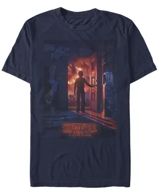 Fifth Sun Men's Stranger Things Will Opening Door Poster Short Sleeve T-Shirt