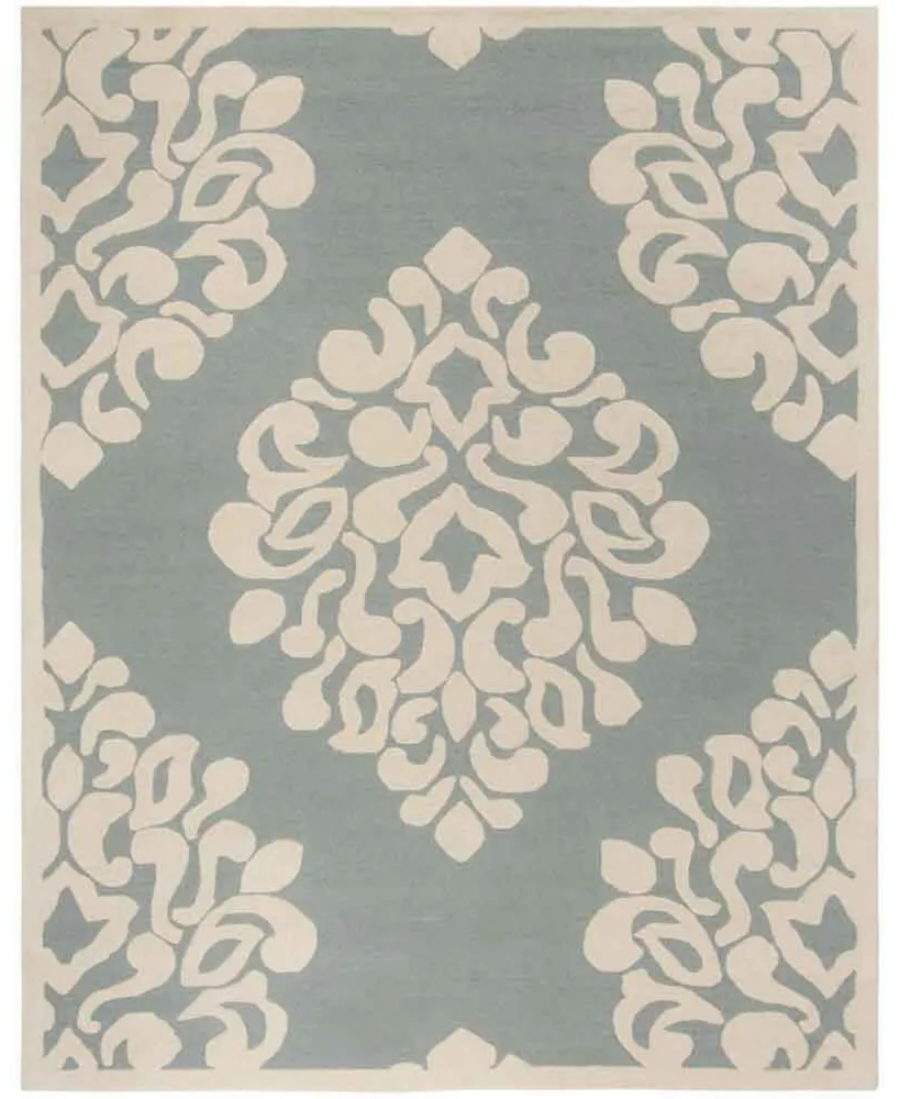 Martha Stewart Collection Floret Damask MSR4545A Brown 8' x 10' Area Rug