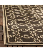 Martha Stewart Collection MSR4253 Chocolate 4' x 5'7" Area Rug