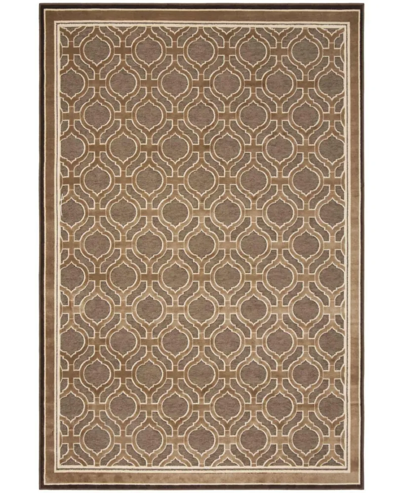 Martha Stewart Collection MSR4445 Brown 4' x 5'7" Area Rug