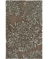 Martha Stewart Collection Chrysanthemum MSR4542G Driftwood 9' x 12' Area Rug