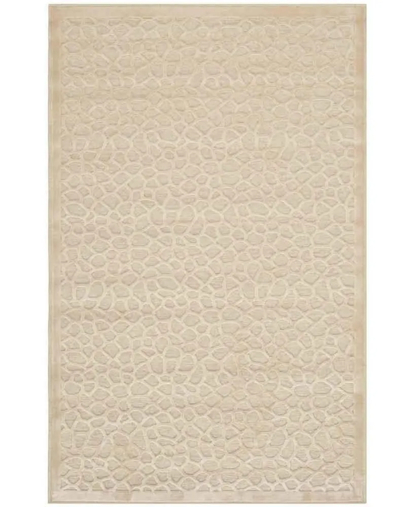 Martha Stewart Collection Turtoise MSR4423A Creme 2'7" x 4' Area Rug