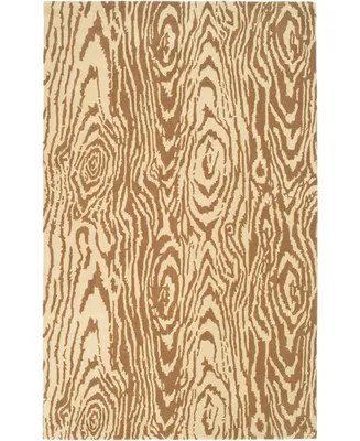 Martha Stewart Collection Layered Faux Bois MSR4534A Brown 5' x 8' Area Rug