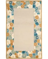 Martha Stewart Collection Poppy Border MSR3629B Multi 2'6" x 4'3" Area Rug