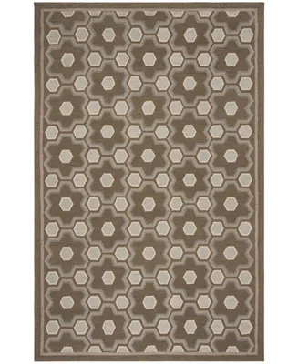 Martha Stewart Collection Puzzle MSR2327A Brown 5'6" x 8'6" Area Rug