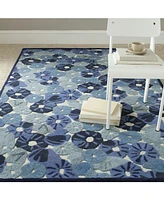 Martha Stewart Collection Poppy Field MSR3625A Azure 9'6" x 13'6" Area Rug