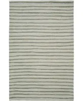 Martha Stewart Collection Hand Drawn Stripe MSR3619A Gray 9' x 12' Area Rug