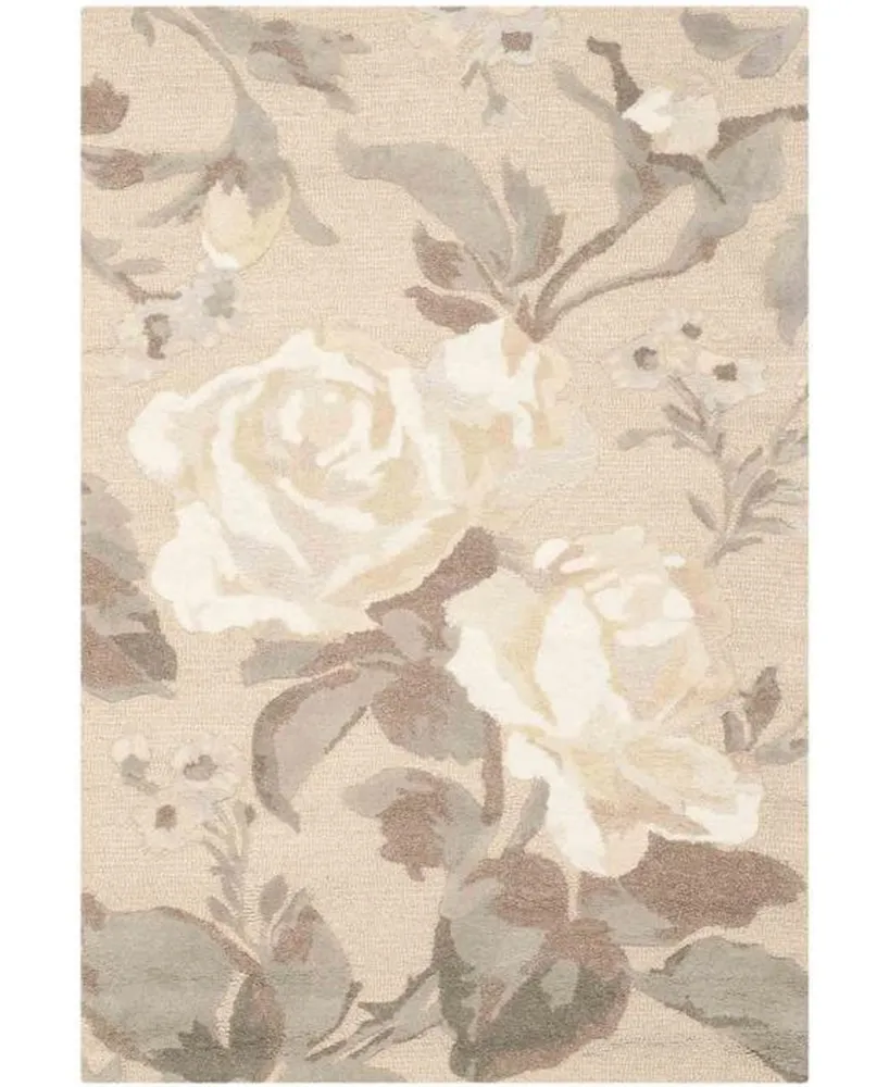 Martha Stewart Collection Rose Chintz MSR4717B Gray 5' x 8' Area Rug