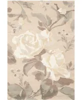 Martha Stewart Collection Rose Chintz MSR4717B Gray 5' x 8' Area Rug