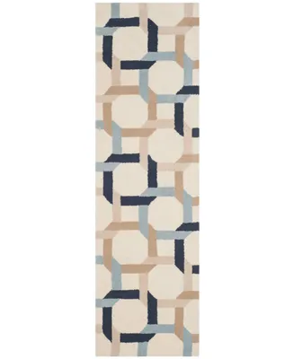 Martha Stewart Collection Color Chain MSR4563B Bluestone 2'3" x 8' Runner Area Rug