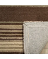 Martha Stewart Collection Harmony Stripe MSR4541A Tobacco 9' x 12' Area Rug